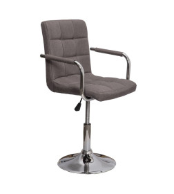 Стул барный ROSIO (серая ткань)