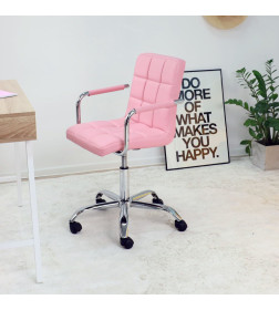 Стул барный ROSIO, 2, поворотный, (розовый)