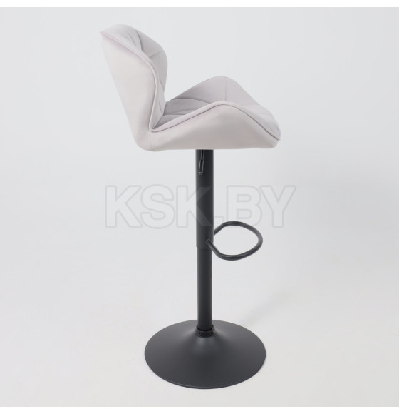 Стул барный BERLIN, (серый велюр/черный) (62686) 