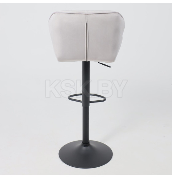 Стул барный BERLIN, (серый велюр/черный) (62686) 