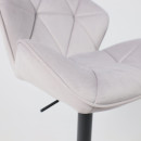 Стул барный BERLIN, (серый велюр/черный) (62686) 