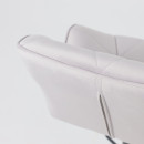 Стул барный BERLIN, (серый велюр/черный) (62686) 