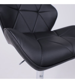 Стул барный BERLIN, (черный/хром)