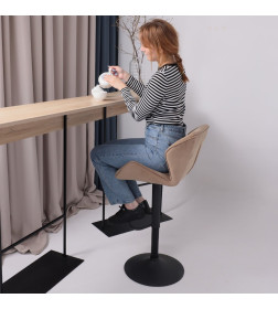 Кресло BERLIN, капучино велюр HCJ-11/черный