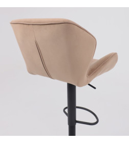 Кресло BERLIN, капучино велюр HCJ-11/черный