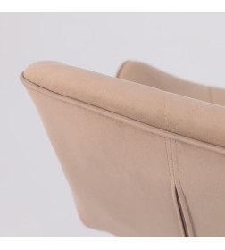 Кресло BERLIN, капучино велюр HCJ-11/черный