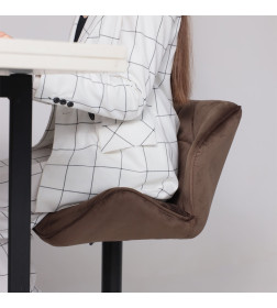 Стул барный BERLIN, (шоколадный велюр HCJ-10/черный)