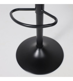 Стул барный BERLIN, (шоколадный велюр HCJ-10/черный)