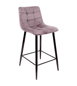 Стул барный MIA, пыльная роза велюр HLR25/черный
