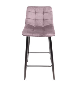 Стул барный MIA, пыльная роза велюр HLR25/черный