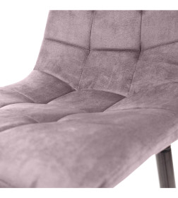 Стул барный MIA, пыльная роза велюр HLR25/черный