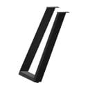 Стол САНГАЙ раздвижной,1360(1960)х800х750мм, дуб мореный /черное подстолье ТрН/Р-80  (111794) 