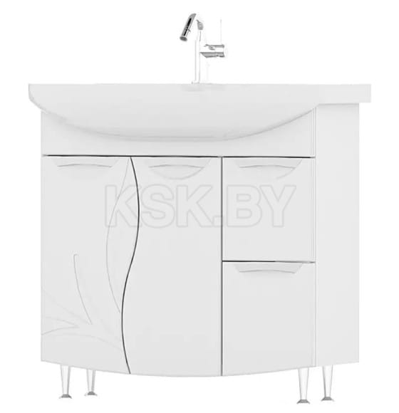 Тумба напольная Volna Adel 80 2D.2Y под умывальник Балтика tnADEL80.2D.2Y-01 (tnADEL80.2D.2Y-01) 