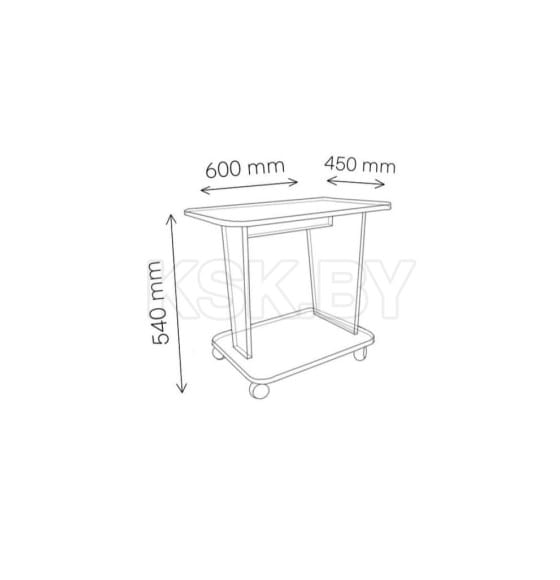 Стол журнальный СН-126.02 "Астерикс" дуб крафт серый