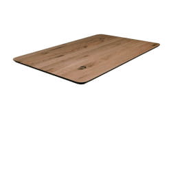 Стол МАЙОН,1300х800х740мм, дуб мореный/чёрное подстолье КС-60