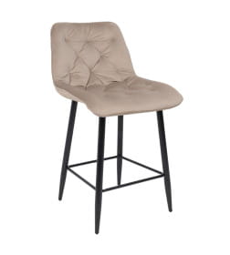 Стул барный VITO, бежевый велюр HLR-08/черный
