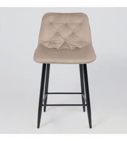 Стул барный VITO, бежевый велюр HLR-08/черный