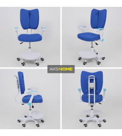 Кресло поворотное PEGAS, ткань, (синий)