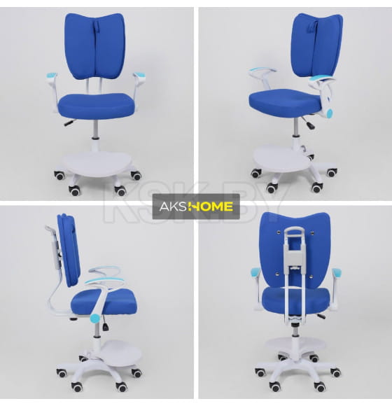 Кресло поворотное PEGAS, ткань, (синий) (75263) 