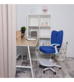 Кресло поворотное PEGAS, ткань, (синий)