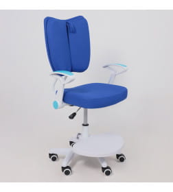 Кресло поворотное PEGAS, ткань, (синий)