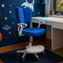 Кресло поворотное PEGAS, ткань, (синий) (75263) 