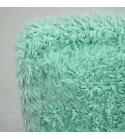 Кресло поворотное FLUFFY, искусственный мех, мятный
