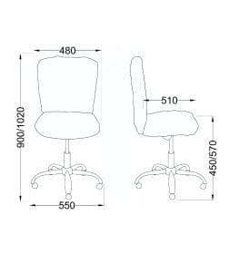 Кресло поворотное FLUFFY, искусственный мех, мятный