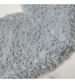 Кресло поворотное FLUFFY, искусственный мех, серый