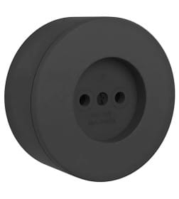 Розетка б/з наружная IP20, черный Xone Ovivo