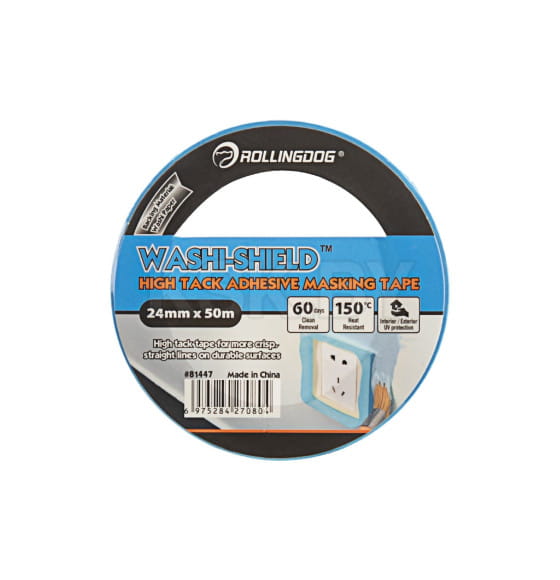 Малярная лента 24мм x 50м Rollingdog WASHI-SHIELD Professional 81447 (81447) 