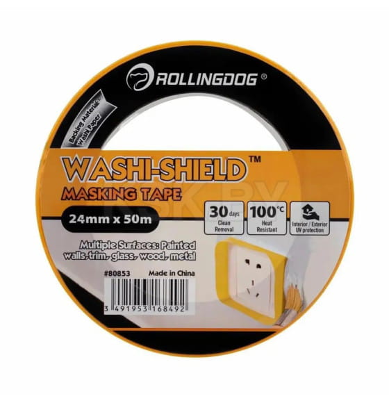 Малярная лента 24мм x 50м Rollingdog WASHI-SHIELD Professional 80853 (80853) 