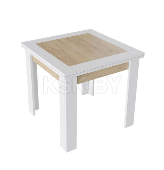 Стол раздвижной ХЬЮСТОН Тип 3 790(1480)*790, крафт золотой/белый (95337) 