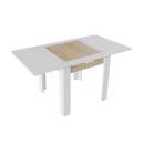 Стол раздвижной ХЬЮСТОН Тип 3 790(1480)*790, крафт золотой/белый (95337) 