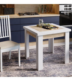 Стол раздвижной ХЬЮСТОН Тип 3 790(1480)*790, крафт золотой/белый