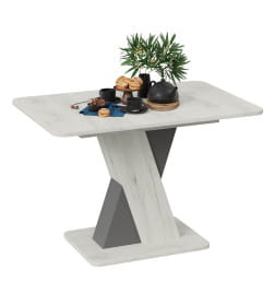 Стол обеденный ЛЮКСЕМБУРГ Тип 3, 1201(1581)*800, дуб крафт белый/серый, ТриЯ