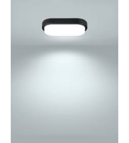 Светодиодный светильник LED ДПП 2802 8Вт 700лм 6500К IP65 чёрный овал 200х100х46 мм TDM Народный SQ0366-0163