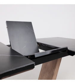 Стол ТОРОНТО, керамика 0 кат. 1400(1715)*800, Камень серый Greys black/Ель умбра