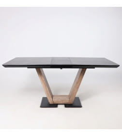 Стол ТОРОНТО, керамика 0 кат. 1400(1715)*800, Камень серый Greys black/Ель умбра