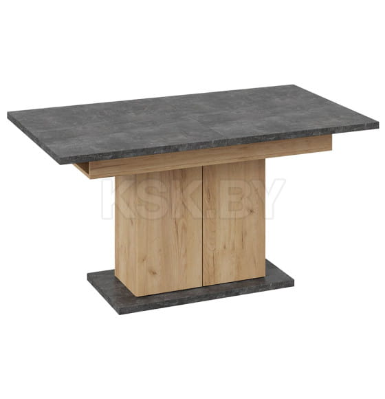 Стол раздвижной ДЕТРОЙТ Тип 1, 1504(2014)*850, ателье темный/дуб крафт золотой (115847) 