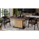 Стол раздвижной ДЕТРОЙТ Тип 1, 1504(2014)*850, ателье темный/дуб крафт золотой (115847) 