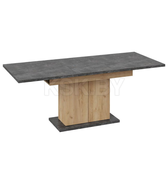 Стол раздвижной ДЕТРОЙТ Тип 1, 1504(2014)*850, ателье темный/дуб крафт золотой (115847) 