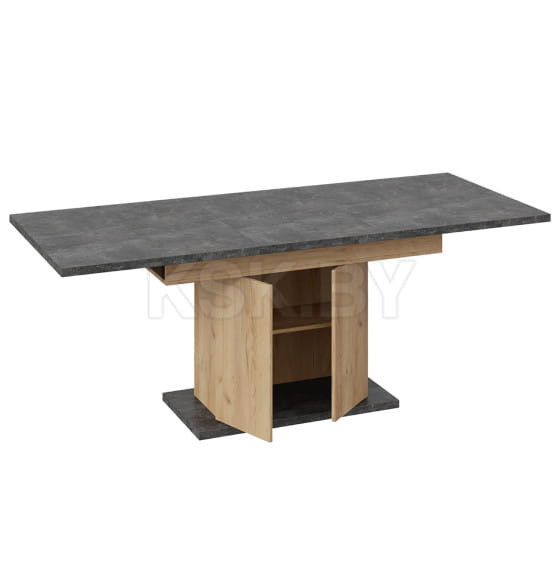 Стол раздвижной ДЕТРОЙТ Тип 1, 1504(2014)*850, ателье темный/дуб крафт золотой (115847) 