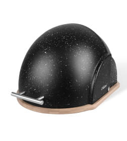 Хлебница MR-1678G-BLACK 37×21,5×39,5 см черный Maestro