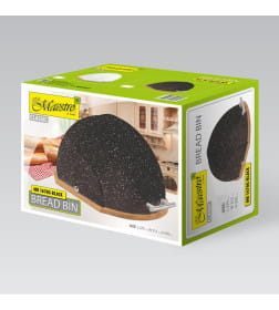 Хлебница MR-1678G-BLACK 37×21,5×39,5 см черный Maestro