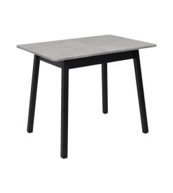 Стол TIRK RADIAL-94, раздвижной 94(126)х64, Серый сланец/Чёрный