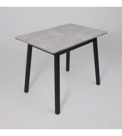 Стол TIRK RADIAL-94, раздвижной 94(126)х64, Серый сланец/Чёрный