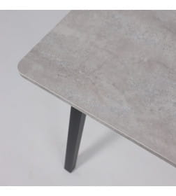 Стол TIRK RADIAL-94, раздвижной 94(126)х64, Серый сланец/Чёрный