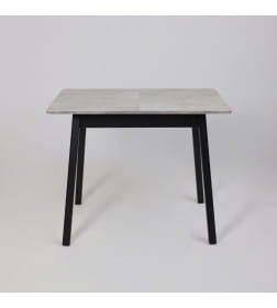 Стол TIRK RADIAL-94, раздвижной 94(126)х64, Серый сланец/Чёрный