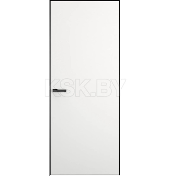 Дверное полотно Elen Invisible ALU (кромка,черная) 2000х700х43мм УЦЕНКА